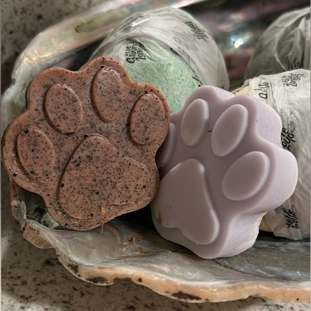 Homemade soap and scrub bundle